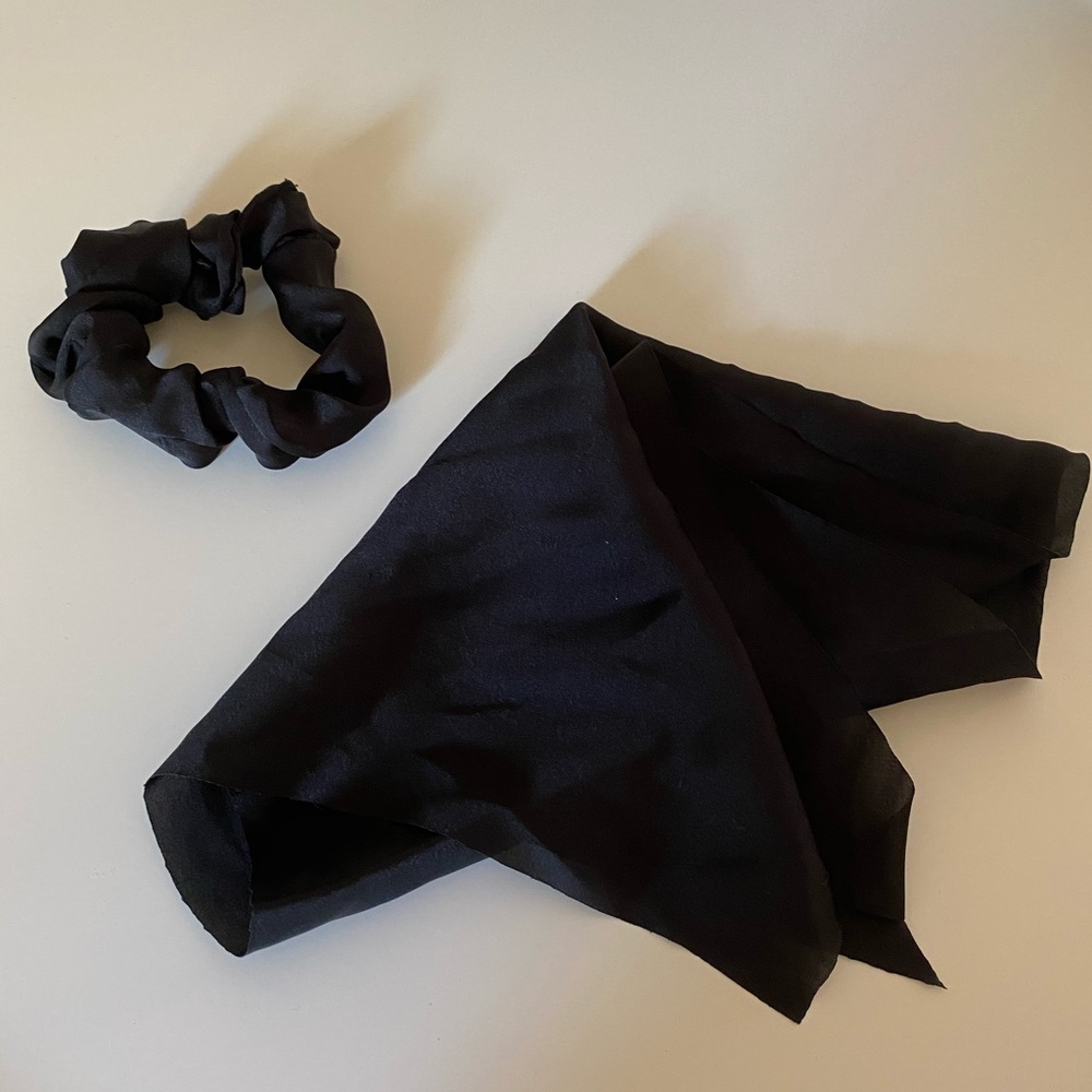 cottagecore hair scrunchies and hair bandanas/scarves!!